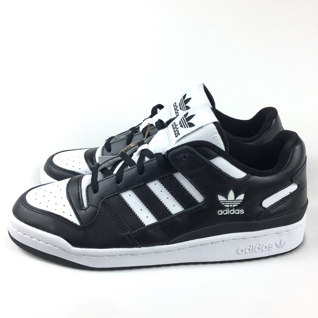 Adidas Forum Low Leather Shoes Originals Core Black/White Hq1494 Mens 12 New